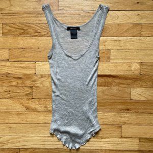 Isabel Marant Silk Tank Top, Light Gray, Sz XS